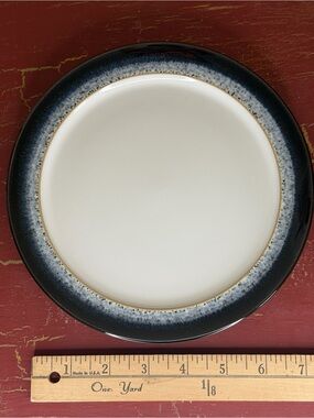 Denby England “Blue Haze” Salad Plate – Blue Gradient Stoneware – New Never Used